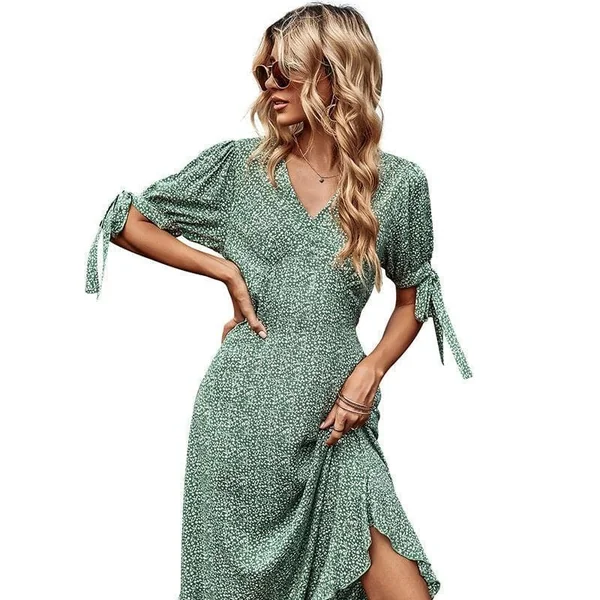 Robe Longue Verte Bohème