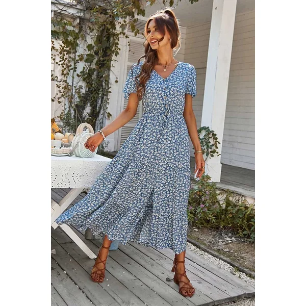 Robe Longue Vintage Bohème – Léopoldine