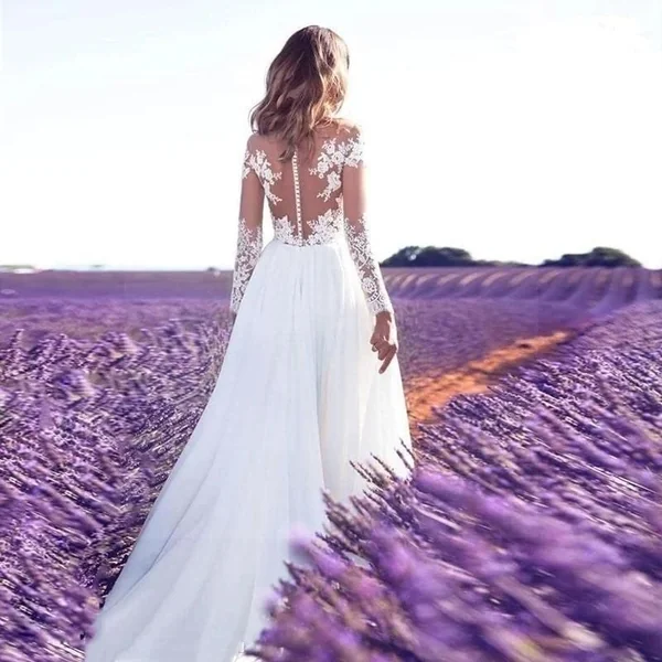 Robe mariage boheme dentelle