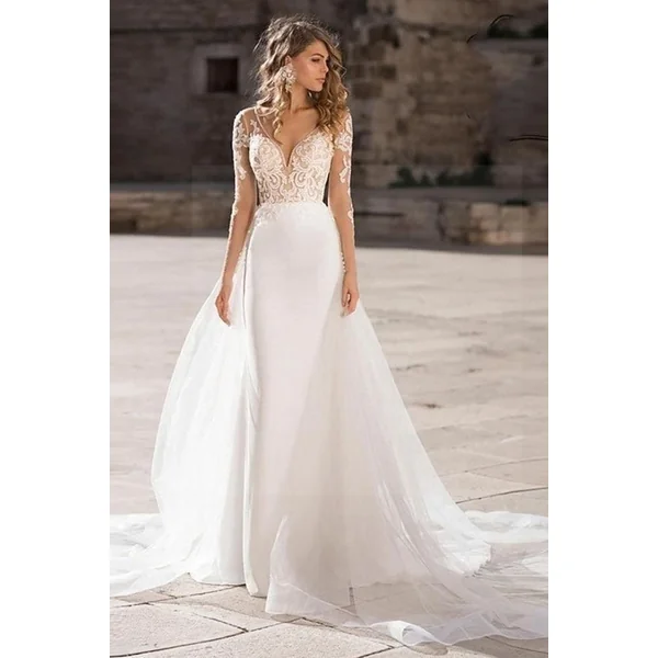 Robe mariée boheme fleurie
