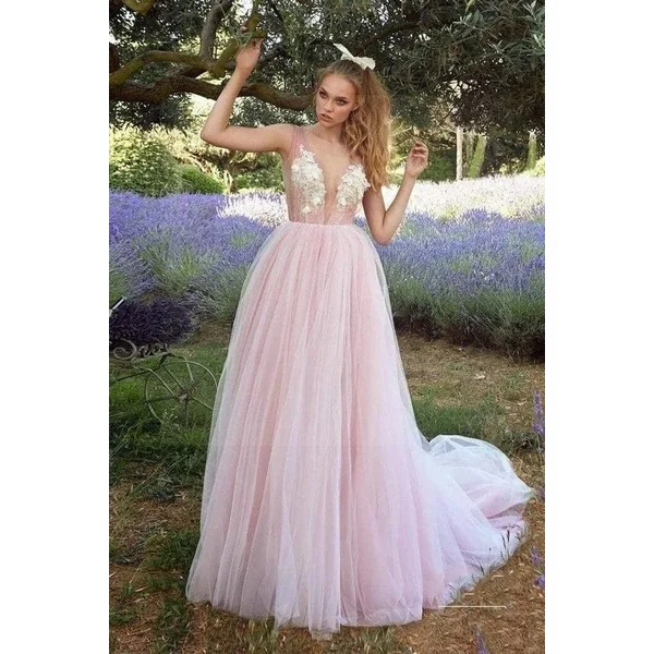 Robe mariée bohème rose