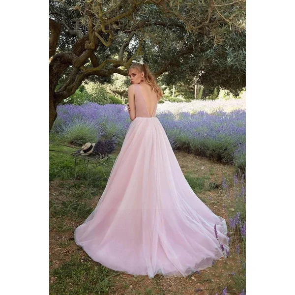 Robe mariée bohème rose