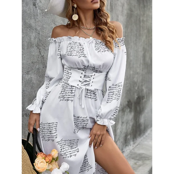 Robe Maxy Blanche Fashion