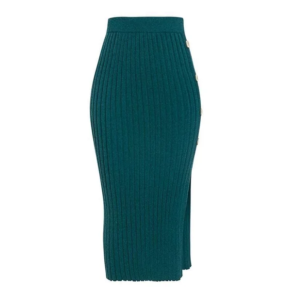 Robe Midi Fendue Vintage