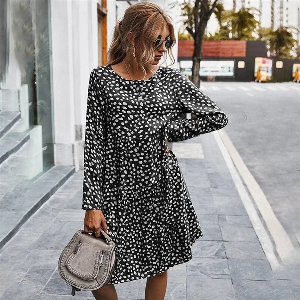 Robe Mi-Longue Bohème Décontractée
