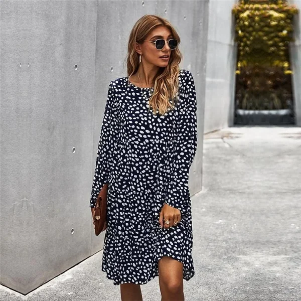 Robe Mi-Longue Bohème Décontractée