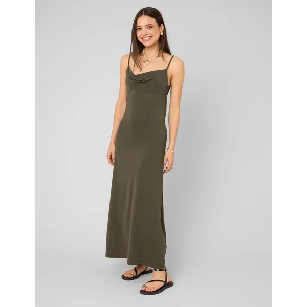 Robe moulante Vert kaki