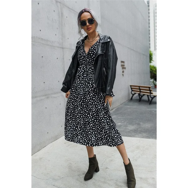Robe Noire À Pois Pour Femme