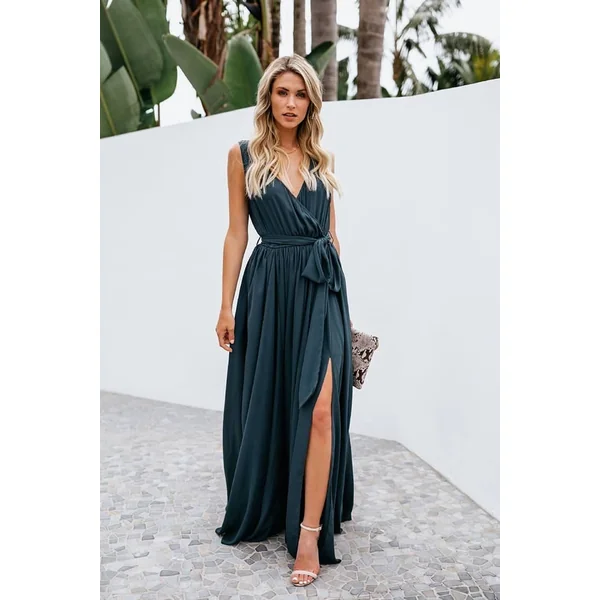 Robe Portefeuille Longue Champêtre
