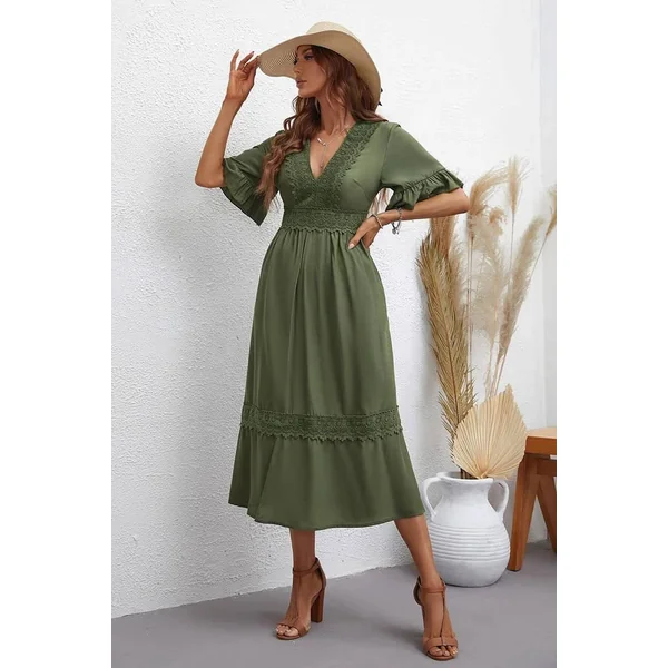 Robe Pour Mariage Champêtre Kaki