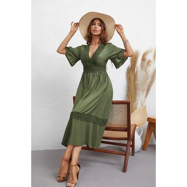 Robe Pour Mariage Champêtre Kaki