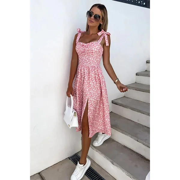 Robe Rose Bohème Chic – Irma