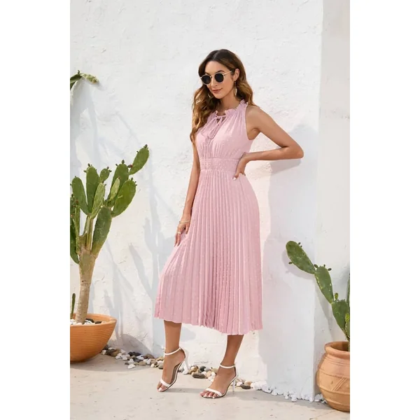 Robe Rose Poudré Mariage Champêtre
