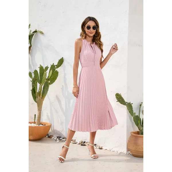 Robe Rose Poudré Mariage Champêtre