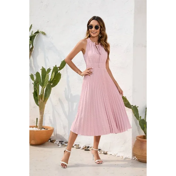 Robe Rose Poudré Mariage Champêtre