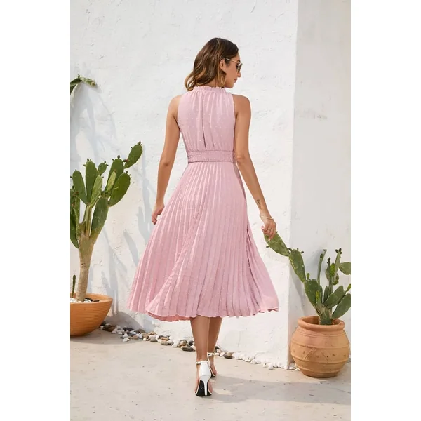 Robe Rose Poudré Mariage Champêtre
