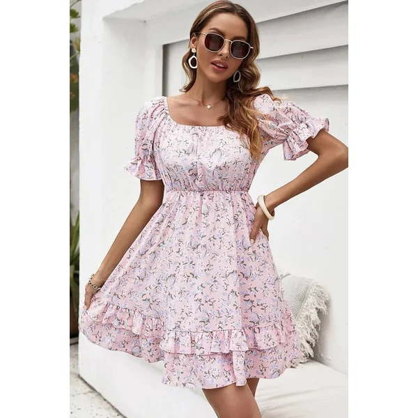 Robe Rose Pâle Style Vintage Champêtre