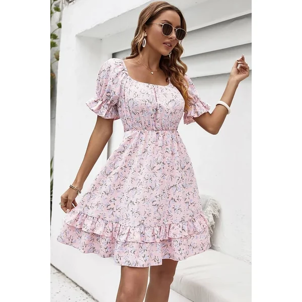 Robe Rose Pâle Style Vintage Champêtre