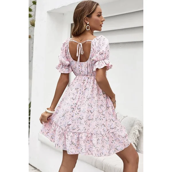 Robe Rose Pâle Style Vintage Champêtre