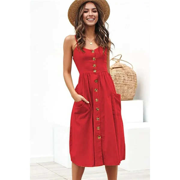Robe Rouge Bohème Chic – Eulalie