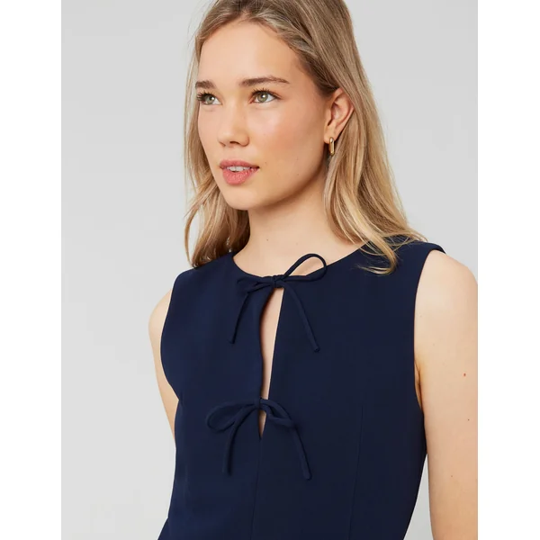 Robe sans manches patineuse Bleu foncé