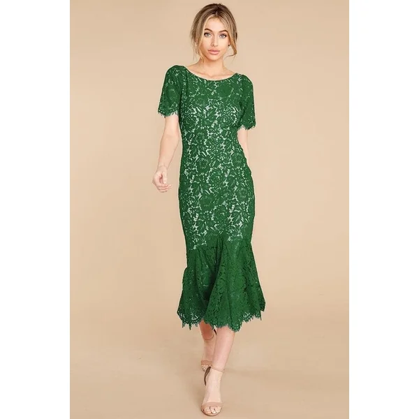 Robe Sexy Verte Dos Nu