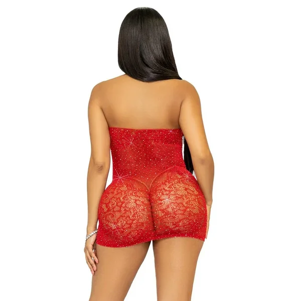 Robe strass courte