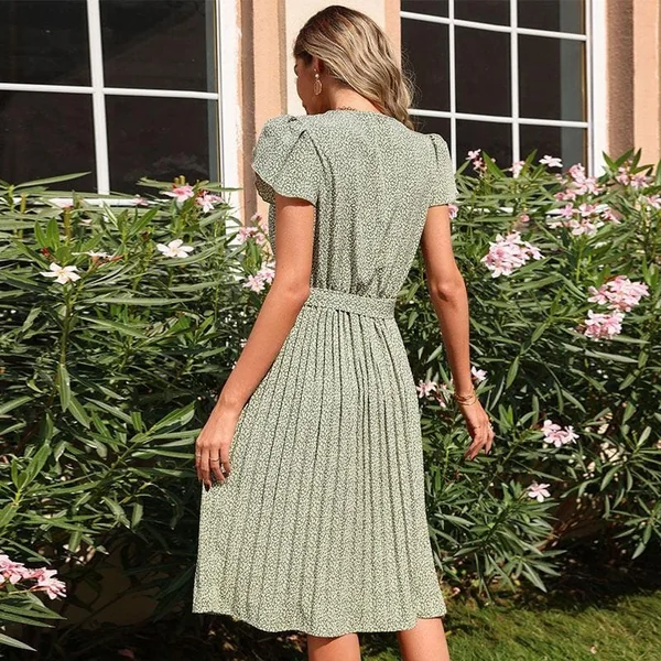 Robe Verte Style Été
