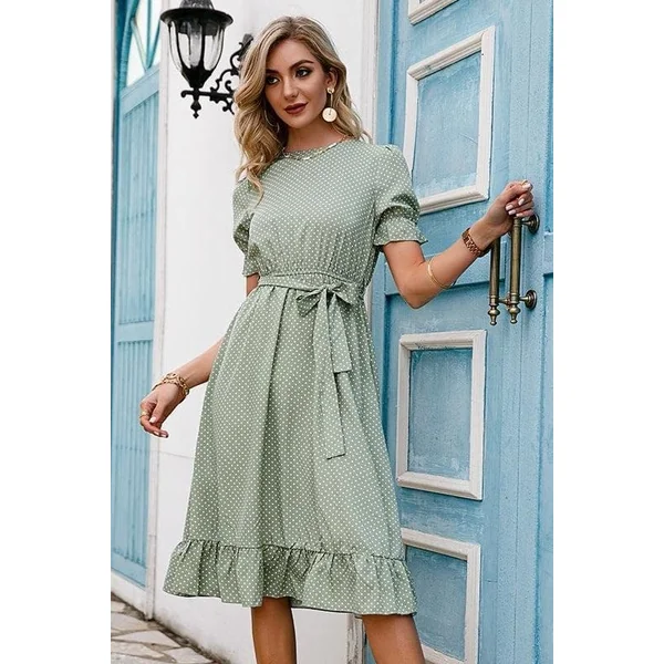 Robe Vintage Vert Sauge