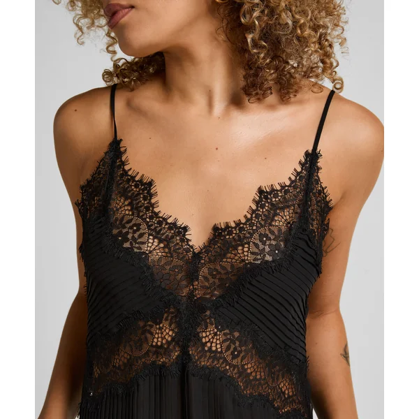 Robe à bretelles Zaphira - Noir