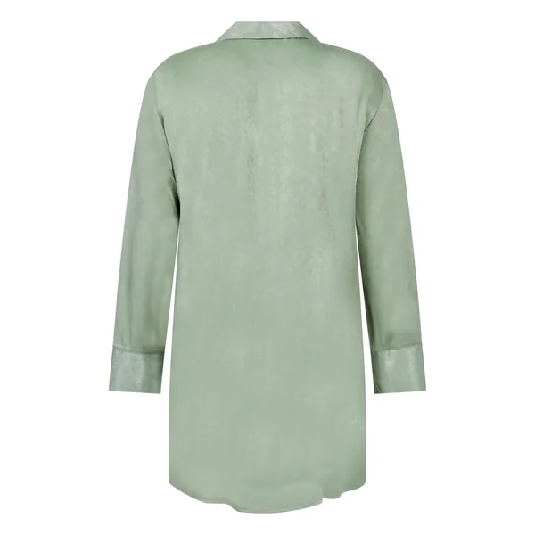 Robe-chemise en satin Ayla - Vert