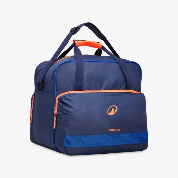 Sac a ballons water polo 60l bleu orange fluo