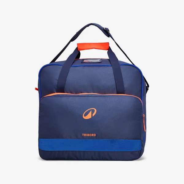 Sac a ballons water polo 60l bleu orange fluo