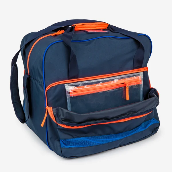Sac a ballons water polo 60l bleu orange fluo