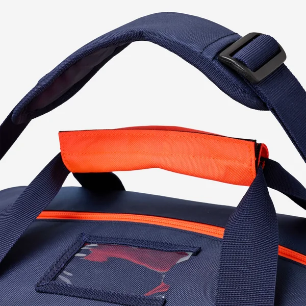 Sac a ballons water polo 60l bleu orange fluo