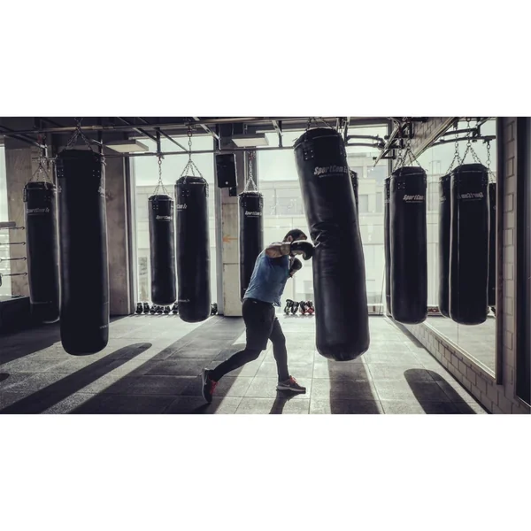 Sac de frappe boxe 1,80m Sportcom - Cuir synthétique