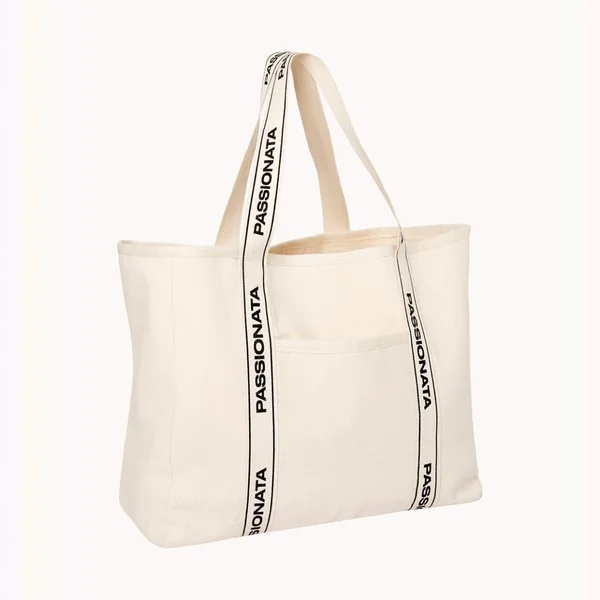 Sac de plage en toile Dina beige Passionata DINA