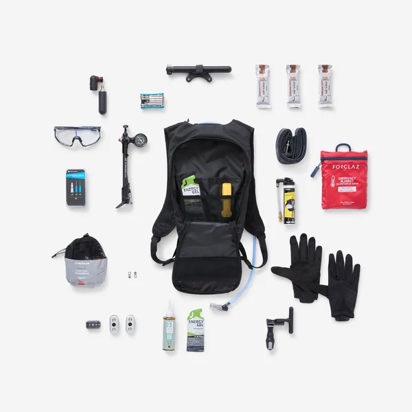 Sac à dos hydratation de vélo, VTT 4L / 1L, Noir