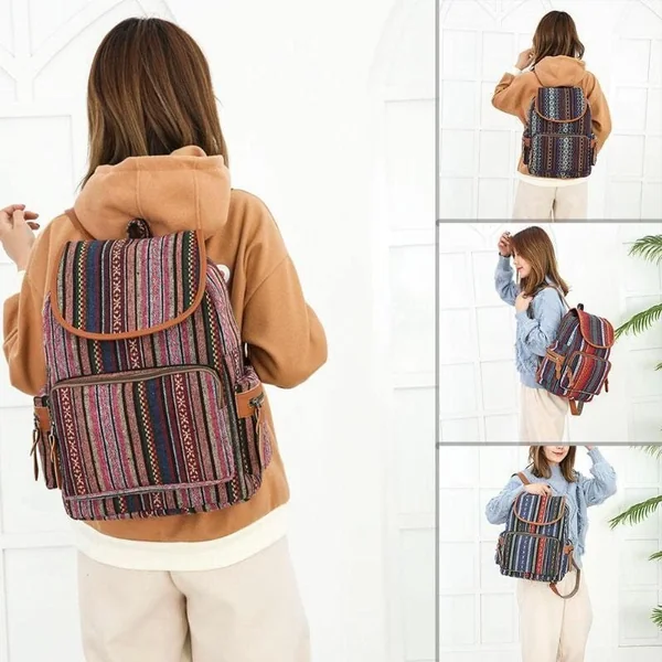 Sac à Dos Scolaire Hippie Bohème