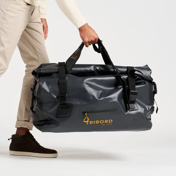 Sac étanche duffle bag - sac de voyage 80L Anthracite noir