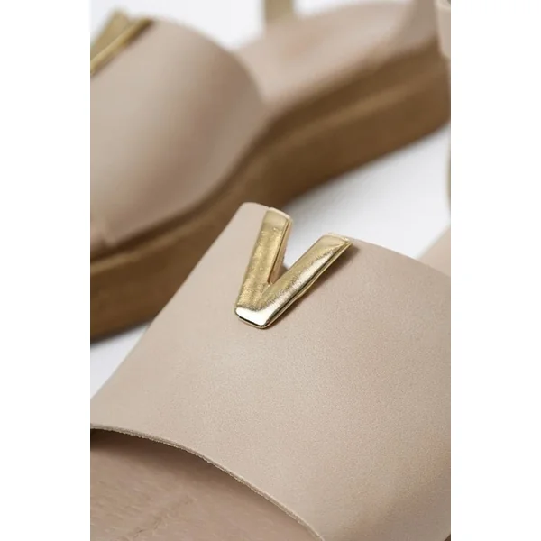 Sandales Compensées Cuir Bohème