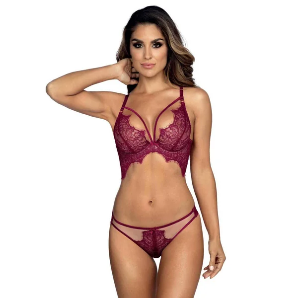 Semi-corset - Bordeaux Axami lingerie