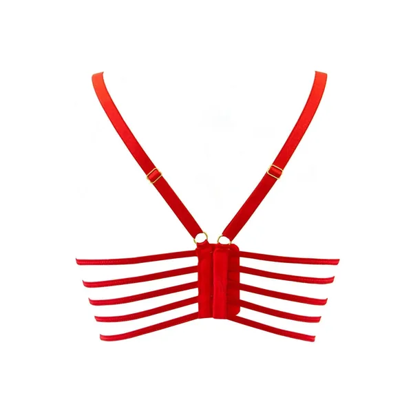 Semi-corset rouge V-10071