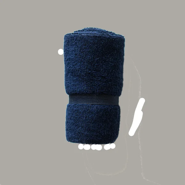 SERVIETTE ARTENGO SPORTS DE RAQUETTES TS 100 RETRO MARINE