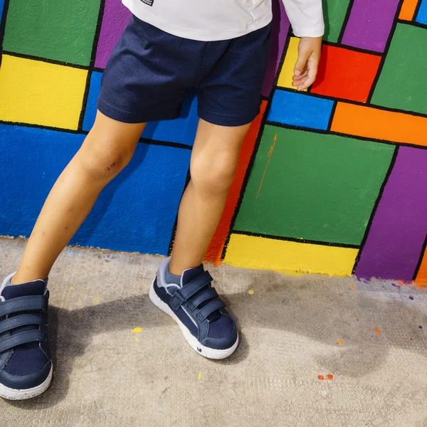 Short babygym mixte doux et confortable, bleu