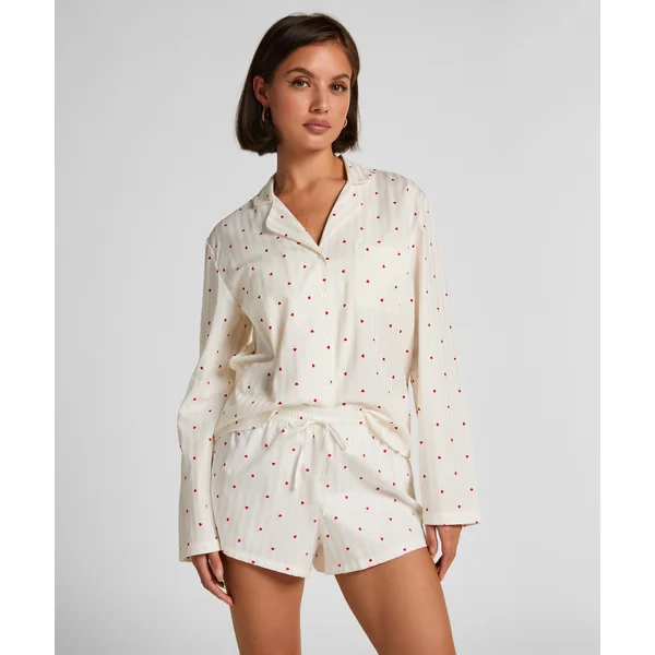 Short Cotton Hearts - Blanc
