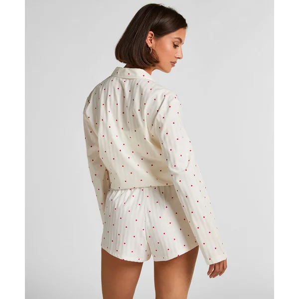 Short Cotton Hearts - Blanc