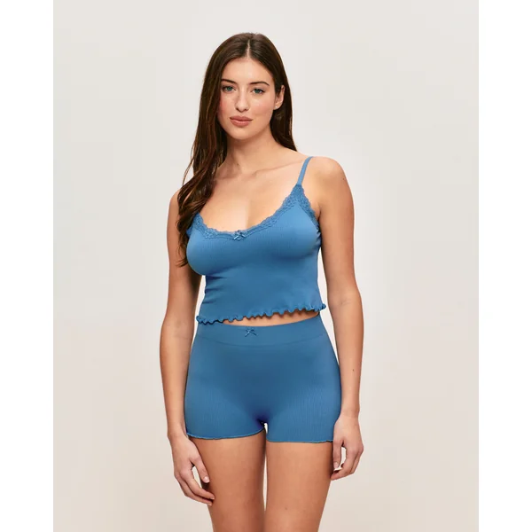 Short côtelé seamless