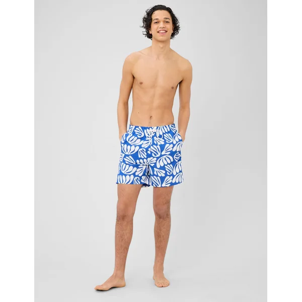 Short de bain imprimé ART COLLECTION Bleu foncé