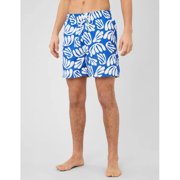 Short de bain imprimé ART COLLECTION Bleu foncé